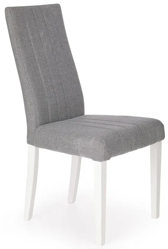 Stolička Diego drevo/velvet biela/inari 91 47x59x99