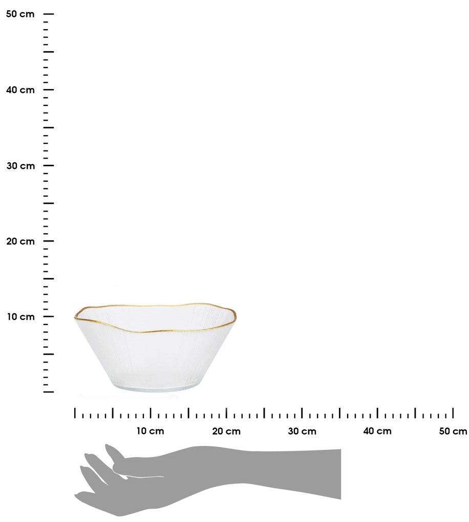 Sklenená miska Mia (fi) 21 cm