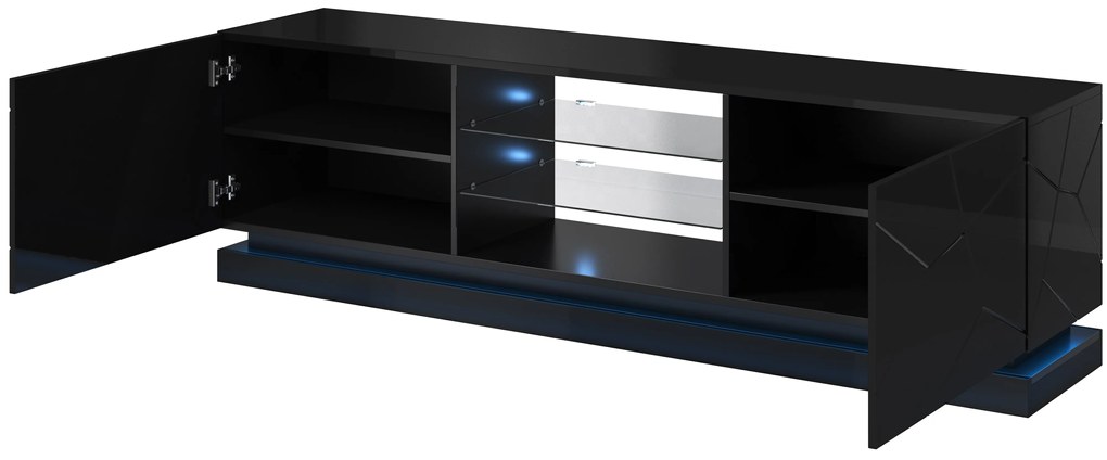Cama Čierny stolík pod TV Qiu 200