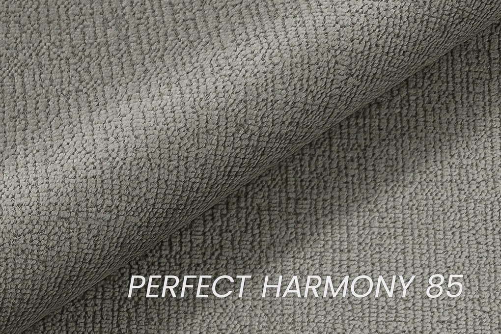 Šedá pohovka Livani - šedý šenil Perfect Harmony 85 / čierne nohy