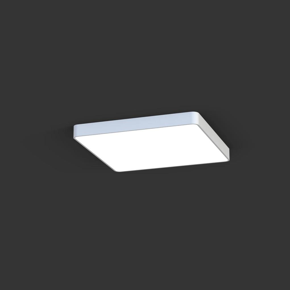NOWODVORSKI Stropné prisadené osvetlenie SOFT LED, 5xT8, 11W, 63x63cm, hranaté, biele