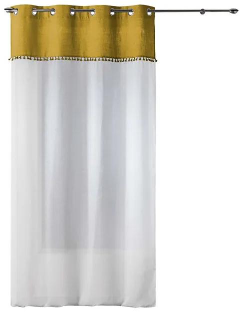 Luxusná biela záclona Alixia s lemom Honey 140x240cm