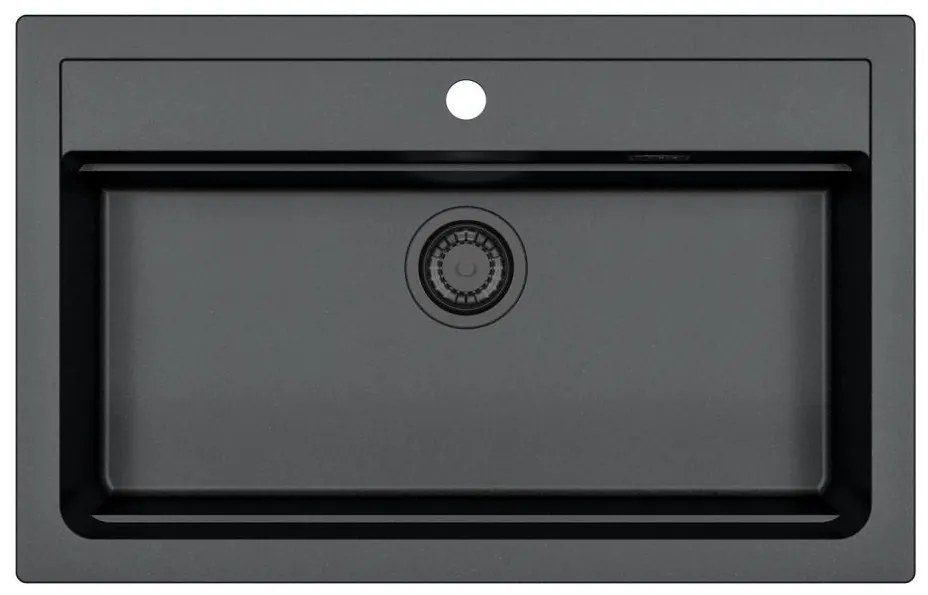 ALVEUS 1148163 - Kuchynský drez ATROX 79x50 cm granit/čierna