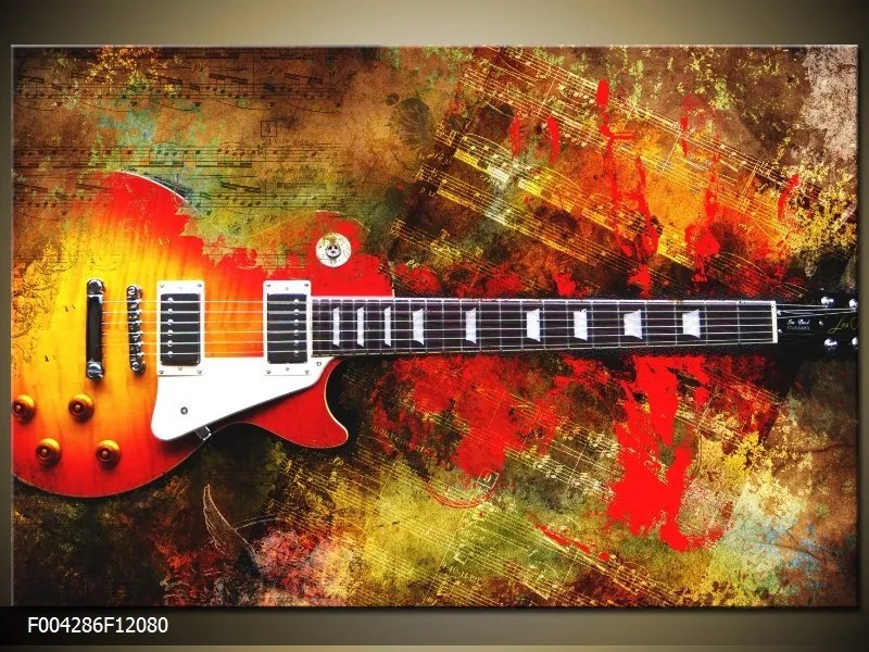 Obraz na plátne Gitara, Obdĺžnik 120x80cm 87,92 €