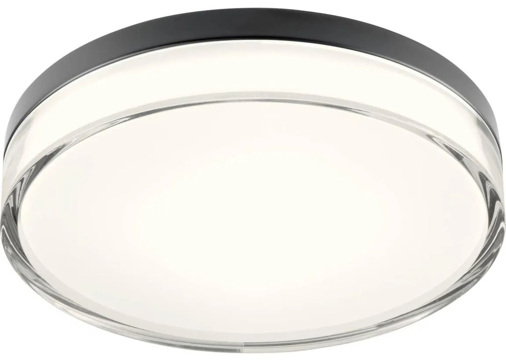 Redo 01-3736 - LED Stropné svietidlo FRISBI LED/18W/230V 3000/4000K IP44 čierna