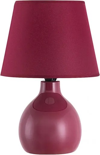 Rábalux Ingrid 4478 nočná stolová lampa  burgundy   keramika   E14 1x MAX 40W   IP20