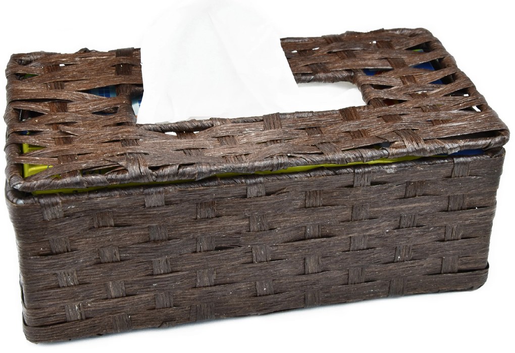 Box na vreckovky hnedý