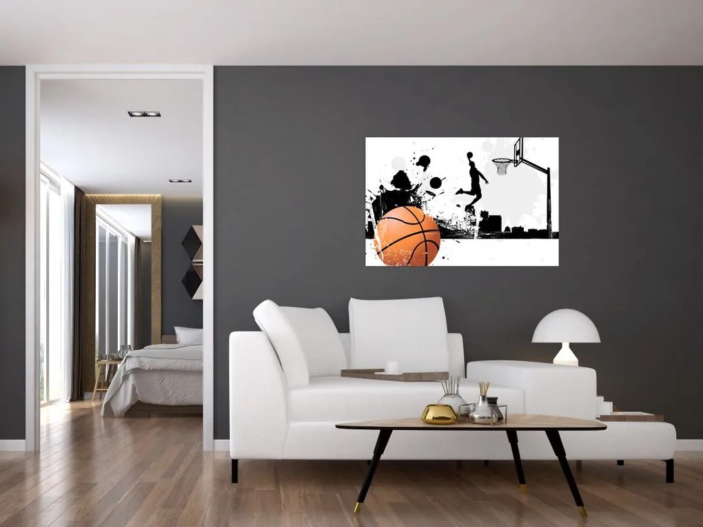 Obraz - Hráč basketbalu (90x60 cm)