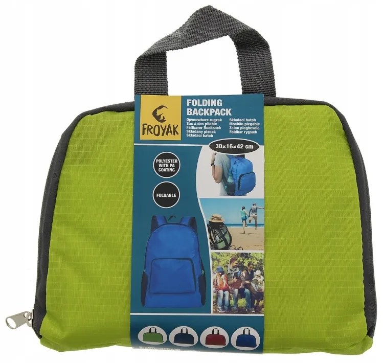 Skladací turistický batoh FROYAK 20 L - viac farieb Farba: Modrá