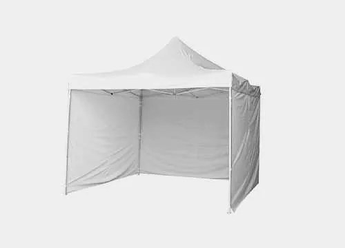 Nožnicový stan ŠTANDARD 2x2 m BIELY