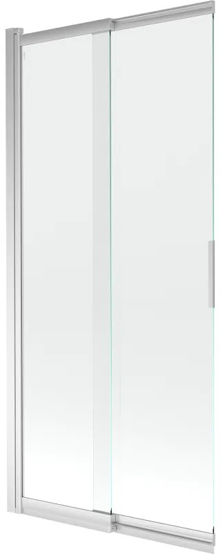 Mexen Fox, 2-krídlová vaňová zástena 85x150 cm, 5mm číre sklo, chrómový profil, 891-085-002-01-00