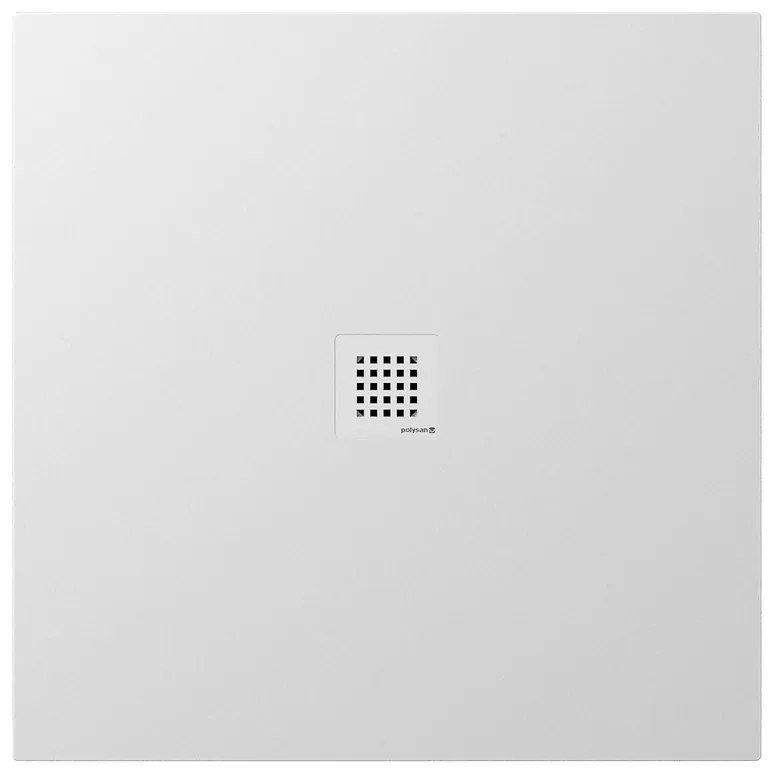 Polysan Polysan, TRENECA sprchová vanička z liateho mramoru s možnosťou úpravy rozmeru 90x90cm, biela matná, 84300.11