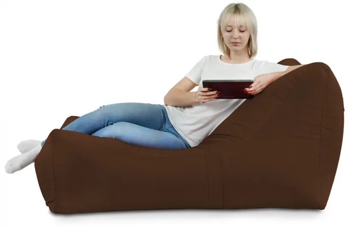 Sedací vak Atény Plyš Farba: Hnedý