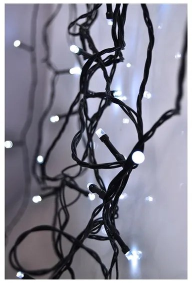 Solight 1V07-W - LED Vianočná reťaz 400xLED/8 funkcií 25 m IP44 studená biela