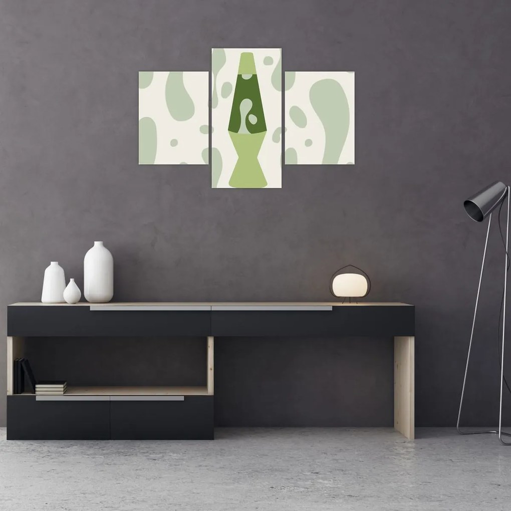 Obraz - Hippies, lávová lampa (90x60 cm)