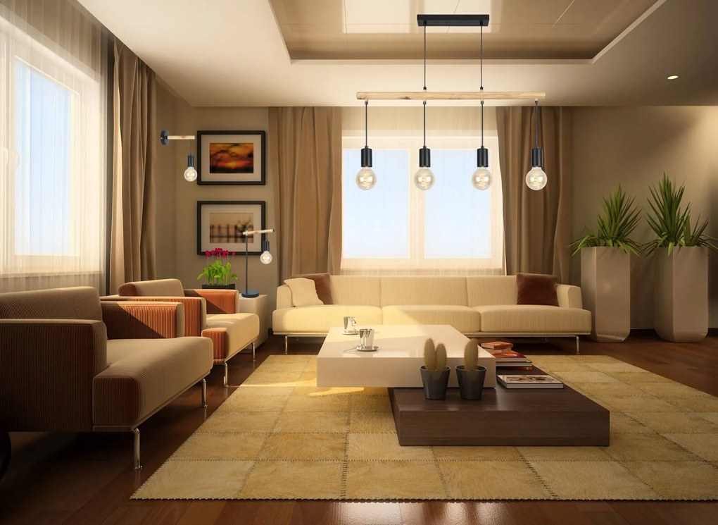 Candellux Závesný luster Izzy pre žiarovku 4x E27 34-77929