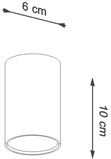 Sollux SL.0996 - Bodové svietidlo LAGOS 1xGU10/10W/230V 10 cm biela