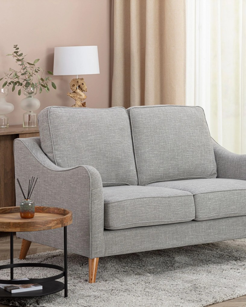 Pohovka Venuste grey linen pre 2 osoby