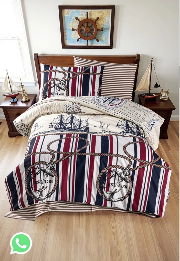 Obliečky bavlnené Titanic 200x140cm+90x70cm TiaHome