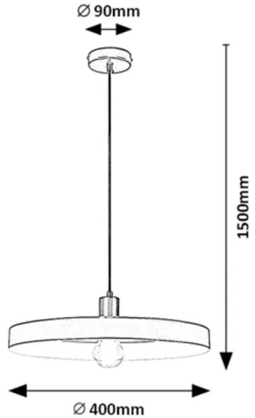Rabalux 72017 - Luster na lanku ALATAR 1xE27/40W/230V