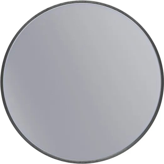 Erga Round, okrúhle zrkadlo 50cm, čierny rám, ERG-V01-ROUND-5050-BK