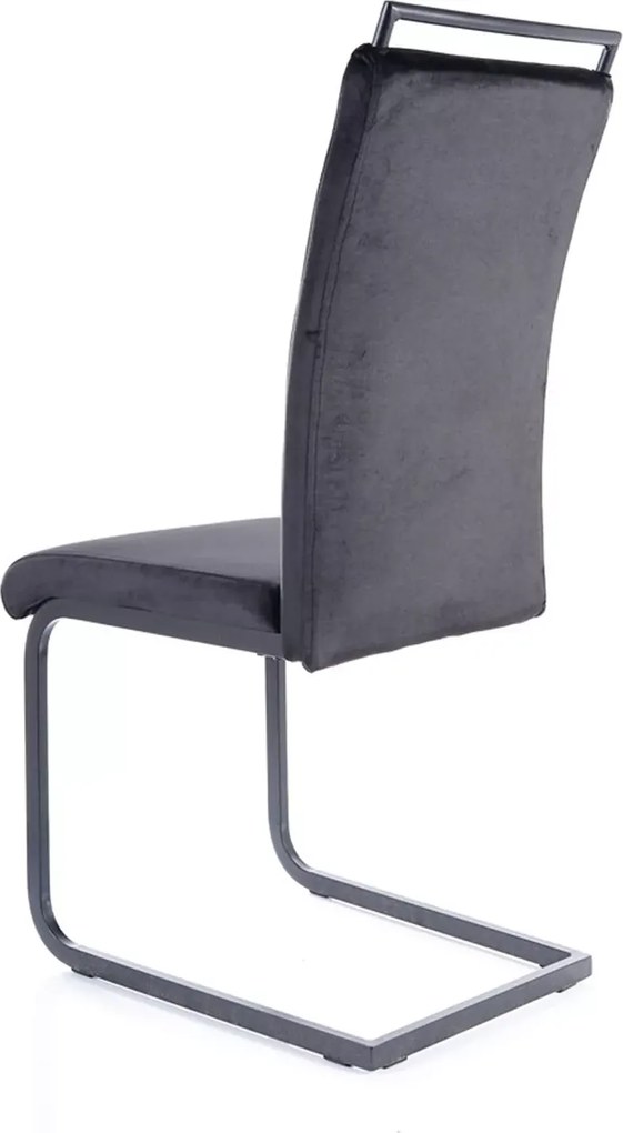 SI H-441 Sametová stolička čierna