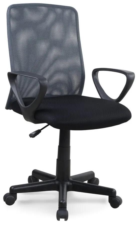 Kancelárska otočná stolička ALEX - látka, čierna