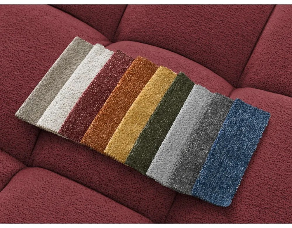 Vínovočervená ženilková pohovka 278 cm Everest – Bobochic Paris