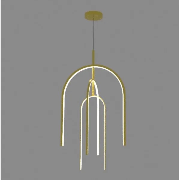 Zambelis 1931 - LED Stmievateľný luster na lanku LED/80W/230V zlatá