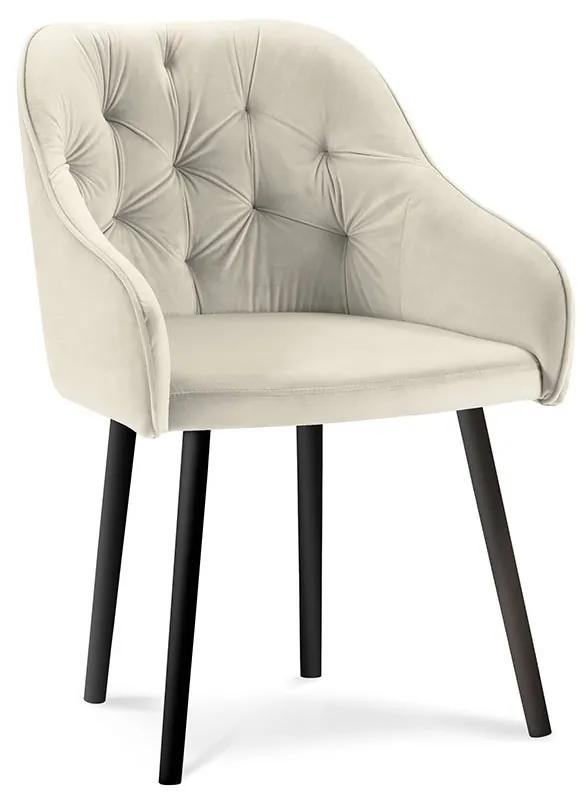 MILO CASA Zamatová stolička Luisa dĺžka 54 × šírka 50 × výška 80 cm