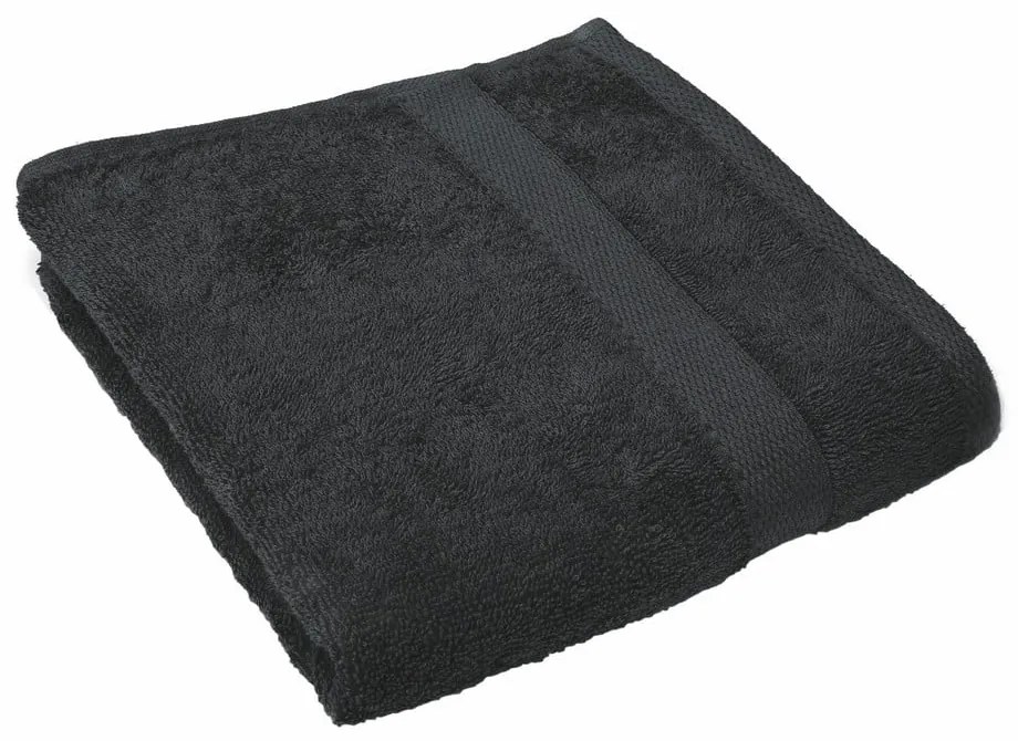 Čierny uterák Tiseco Home Studio, 50 × 100 cm