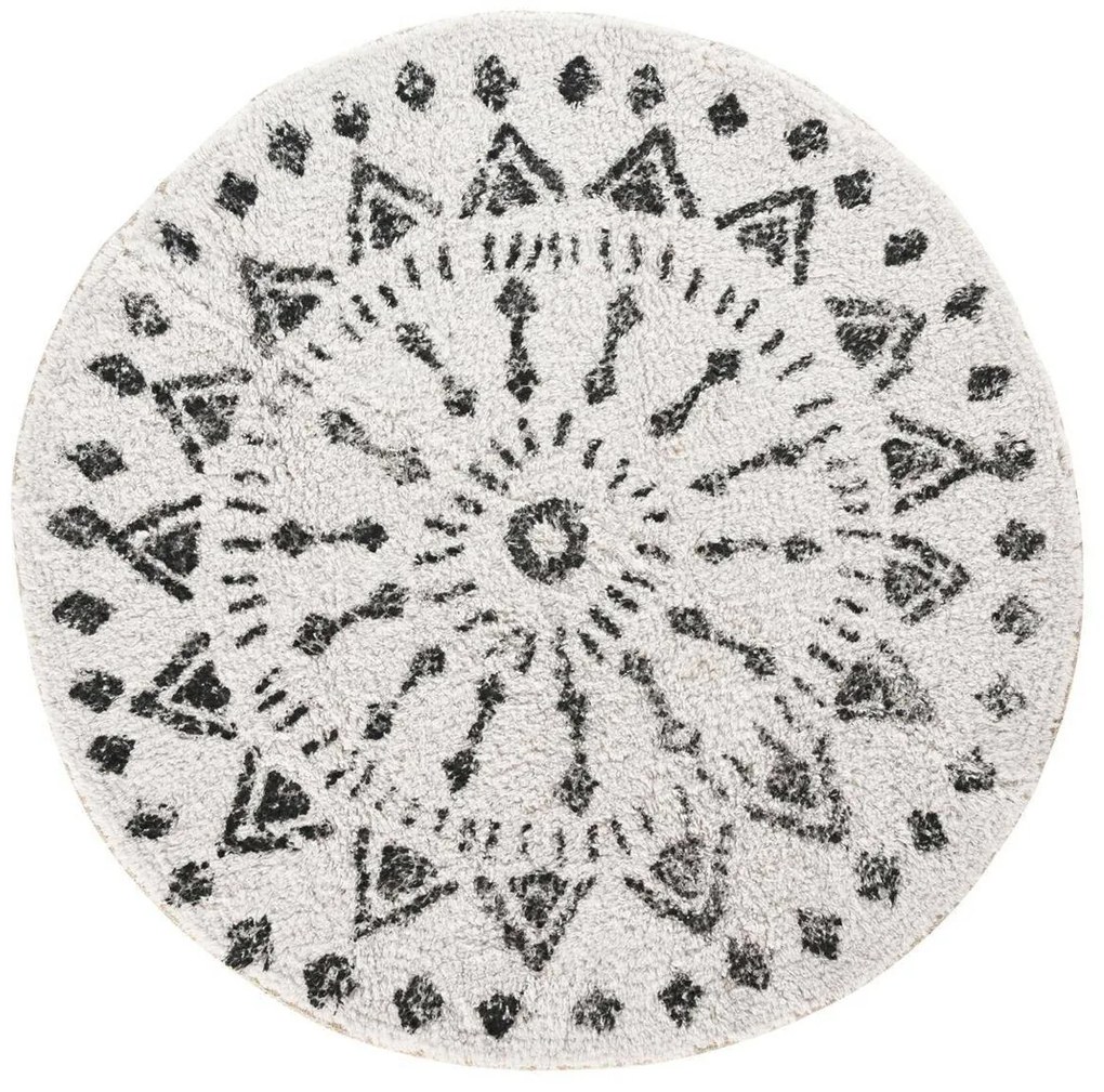 H&S Decoration Koberec Jasmine1, (fi) 70 cm, biela/čierna