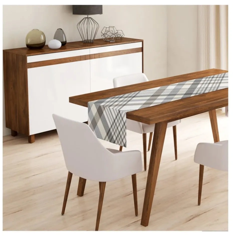 Súprava 4 vianočných obliečok na vankúš a behúň na stôl Minimalist Cushion Covers Holiday Season