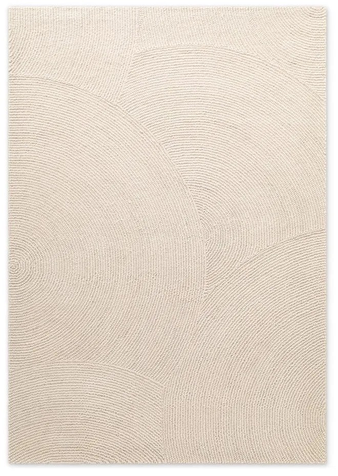 Ručne tkaný vlnený koberec vo svetlo prírodnej farbe 80x150 cm Eleni Natural White – Hanse Home