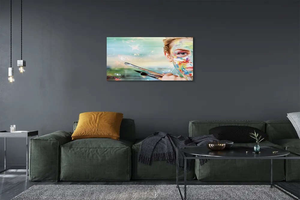 Obraz canvas Tá žena kefy 120x60 cm