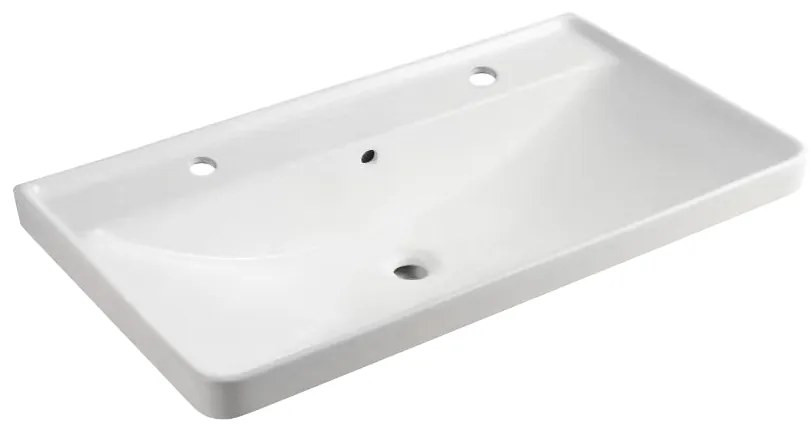 Mereo Mereo, Siena, kúpeľňová skrinka s keramickým umývadlom 101 cm, pre 2 batérie, MER-CN4122