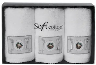 Soft Cotton Kuchynské utierky KITCHEN Sivá