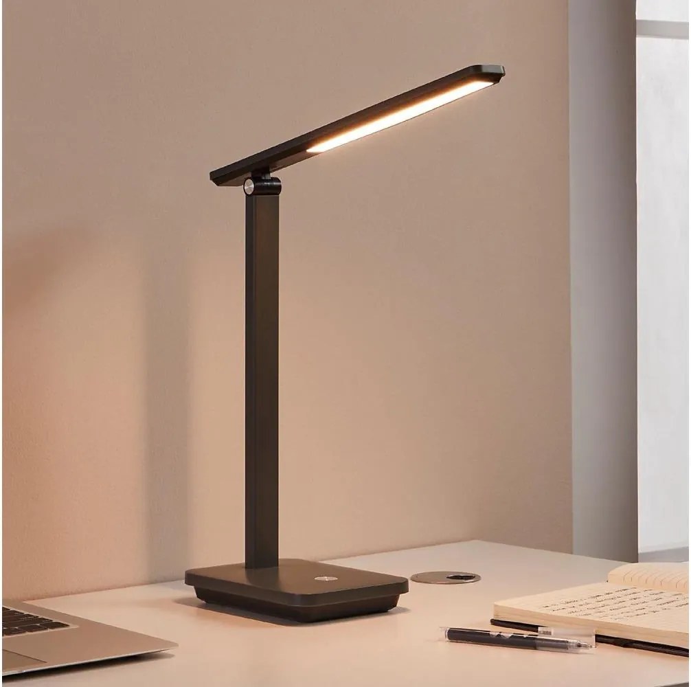 Eglo 900957-LED Stmievateľná nabíjacia stolná lampa INIESTA 3,6W/5V 1800mAh šedá