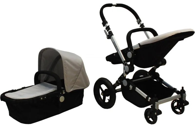 Detský kombinovaný kočík BaoBao Premium Silver