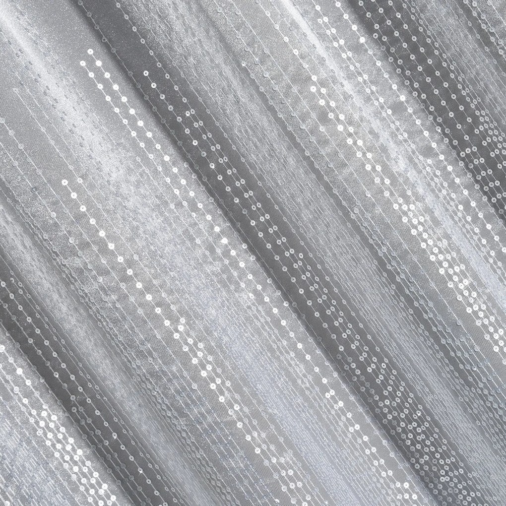 ZÁCLONA NA KRÚŽKOCH SOLEI 140X250 CM BIELA