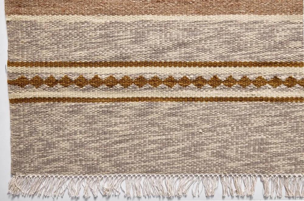 Diamond Carpets koberce Ručne viazaný kusový koberec Wild West DESP HL62 Natural Brown - 240x300 cm