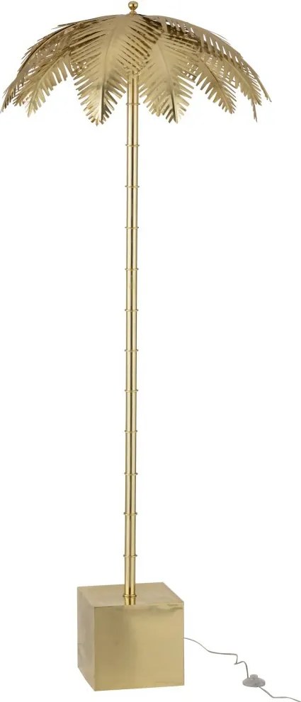 Zlatá kovová stojací palmová lampa Coconut - Ø 77 * 210 cm