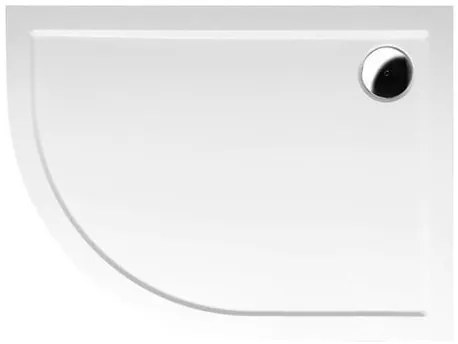 Polysan RENA sprchová vanička štvrťkruhová 100x80 cm liaty mramor 76511