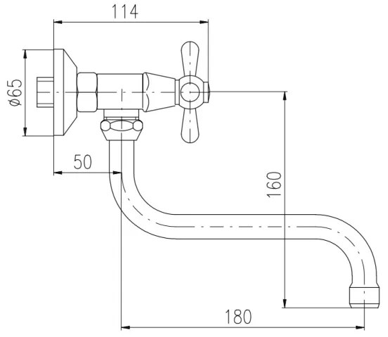 RAV Slezák MK101.5/21SM - Umývadlová/drezová batéria MORAVA RETRO stará mosadz