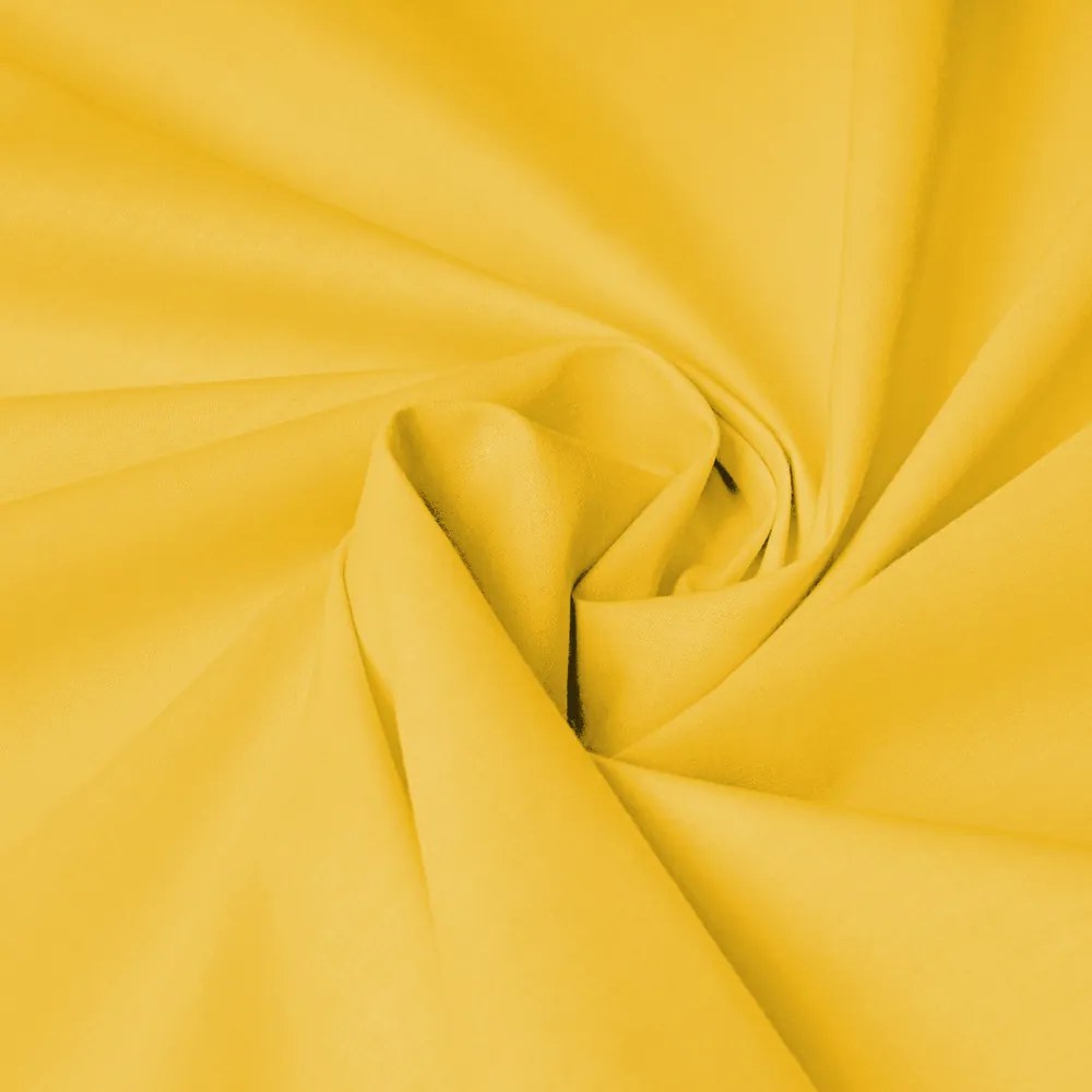 Biante Bavlnená obliečka na vankúš s lemom Moni MO-069 Žltá 50 x 60 cm