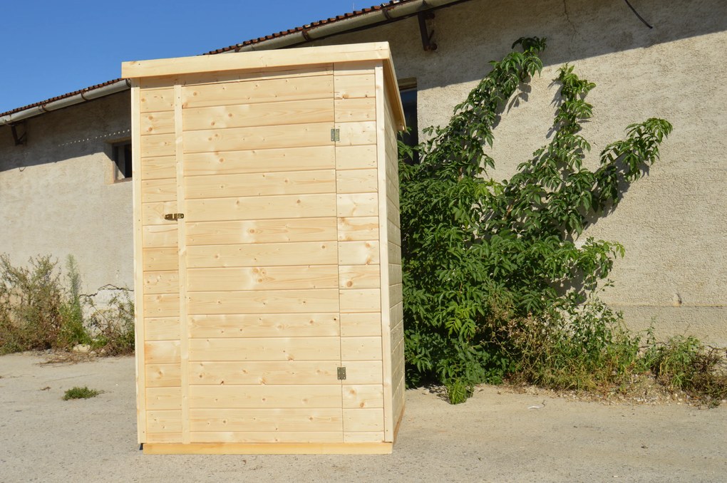 Drevený domček POA - Premium, farba natur, (1,49 × 1,45 m), R_POA2 - domceknazahradu.sk