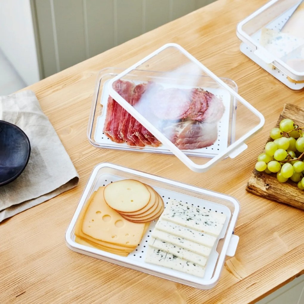 Rotho Organizér do chladničky, s vekom a špeciálnou podložkou 1,3 l CAUMA