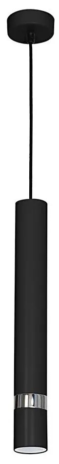 Závesný luster na lanku JOKER 1xGU10/25W/230V čierny/lesklý chróm