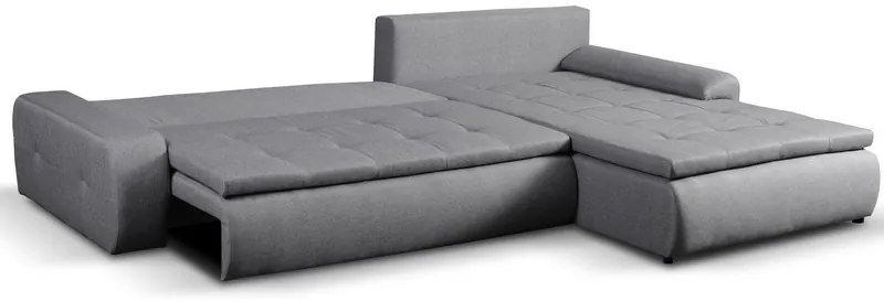 Rohová sedacia súprava Galileo, šedá látka