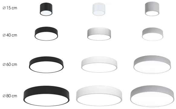 Immax NEO 07143-GR15BD-SADA 2x LED Stropné svietidlo RONDATE 12W/230V Tuya šedá+DO